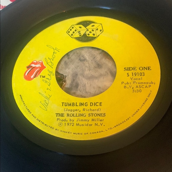 💥3/$20 Vintage The Rolling Stones Vinyl Record 45 RPM - Picture 1 of 5